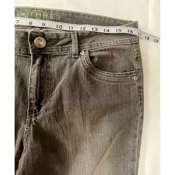 Three 3 Clothing Co Gray Bootcut Stretch Jeans Women’s Size 10 Mid Rise - Picture 4 of 11
